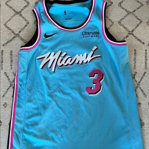Nike Miami Aqua and Pink Basketball Jersey #3